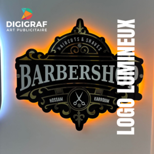 Logo 3D Lumineux Premium – Enseigne Rétroéclairée Sur Mesure & Design Haute Visibilité