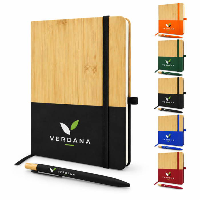 Coffret Cadeau Éco-Responsable – Agenda Bambou & Stylo Assorti Personnalisables