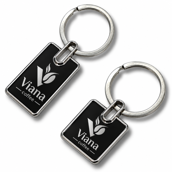 Porte-clés Métallique de Luxe – Personnalisation Avec Laser