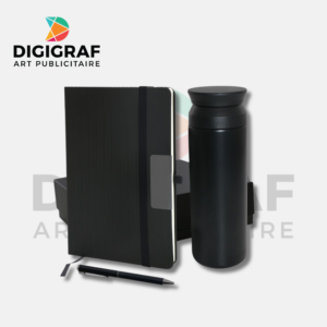 Coffret Business Premium Personnalisé – Agenda, Bouteille Isotherme & Stylo Métal