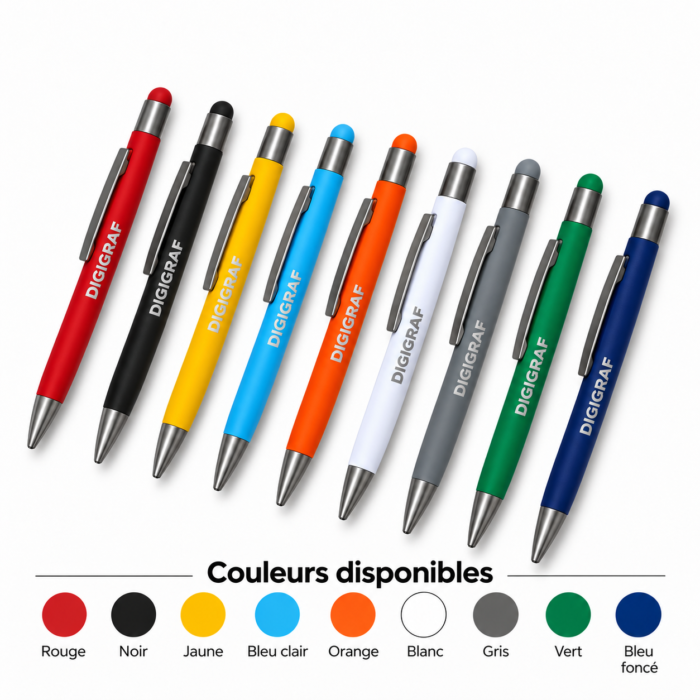 Stylo Métal Slim Premium – 9 Coloris Disponibles & Gravure Laser Personnalisée