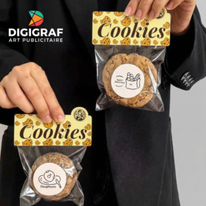 Tête de Carte d'Emballage Personnalisée – Cavalier pour Sac & Branding Produit