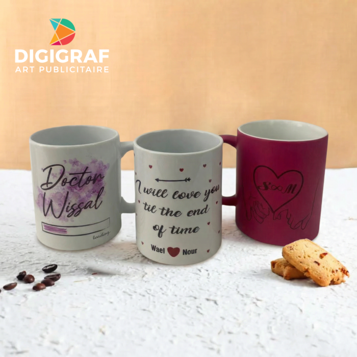 Mug Personnalisé Haute Qualité – Impression Sublimation HD & Finitions Variées
