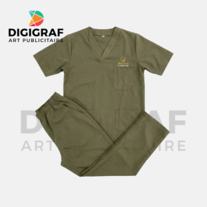 Tenue Médicale Personnalisée – Gommage Médical (Scrubs) avec Broderie Logo & Confort Professionnel
