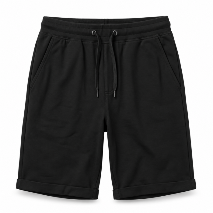 Short Décontracté à Cordon – Noir & Bleu – Style Sport et Casual